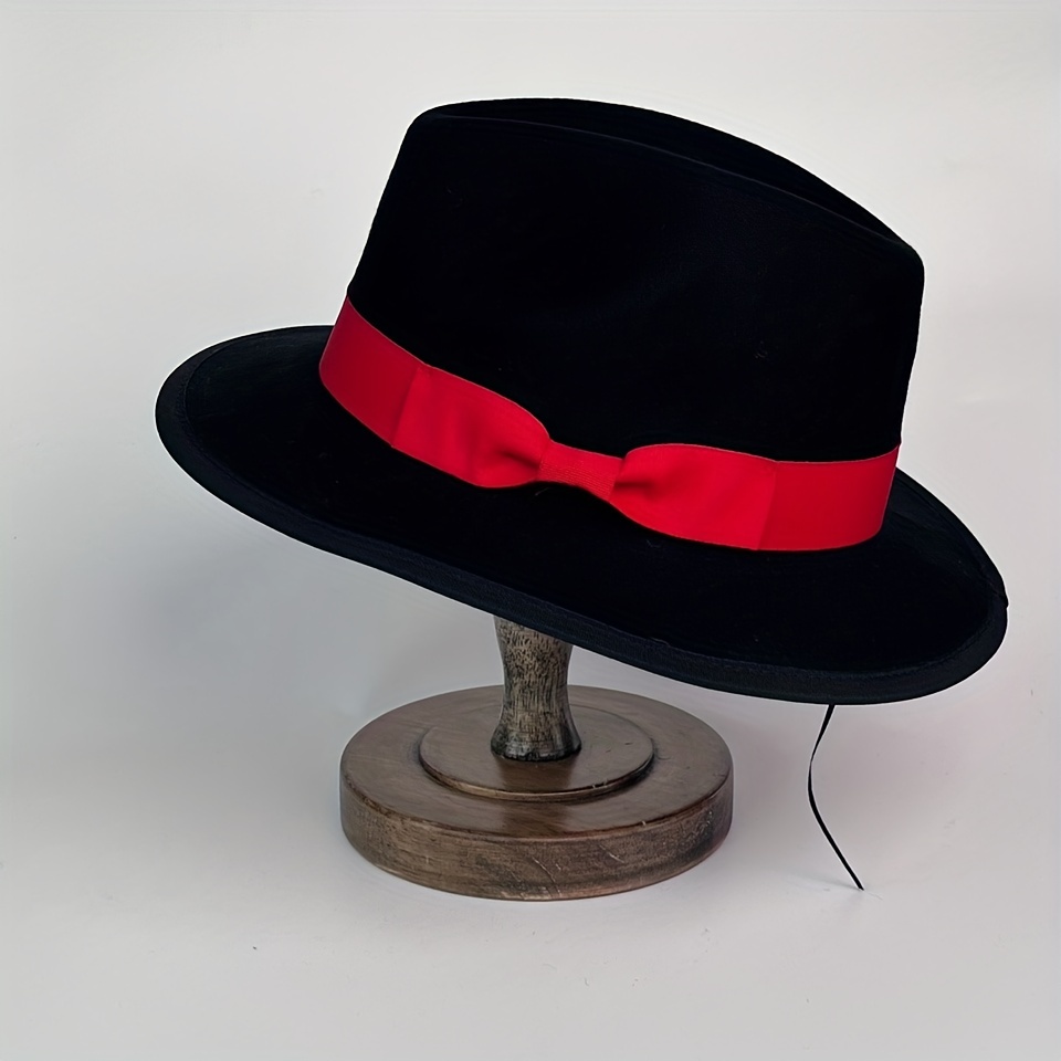 Fedora Hats For Men Women Dress Hats With Bow Band And - Temu