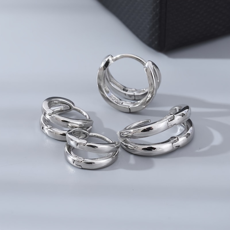 Arc Hoop Earrings for Men