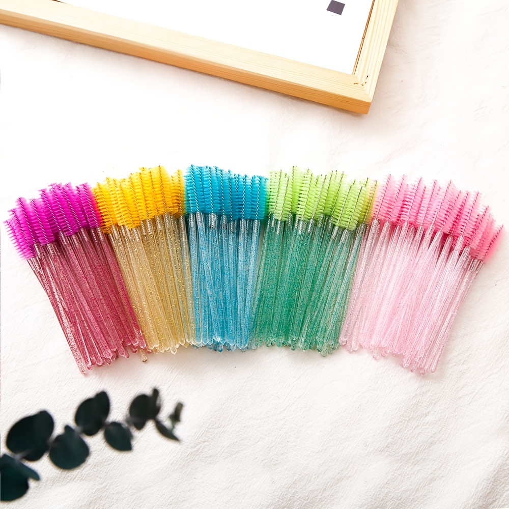 50pcs Bag Disposable Eyelash Brushes Mascara Wands - Temu