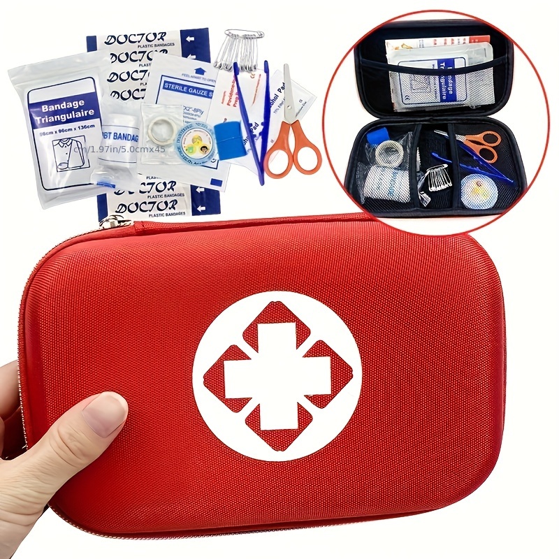 Kit Di Pronto Soccorso Portatile, Cassetta Medica Di Emergenza Attrezzatura  Da Campeggio Da Viaggio All'aperto, Cassetta Di Pronto Soccorso  Impermeabile Contenitore Di Emergenza Familiare Di Grande Capacità  (accessori Inclusi) - Temu Italy