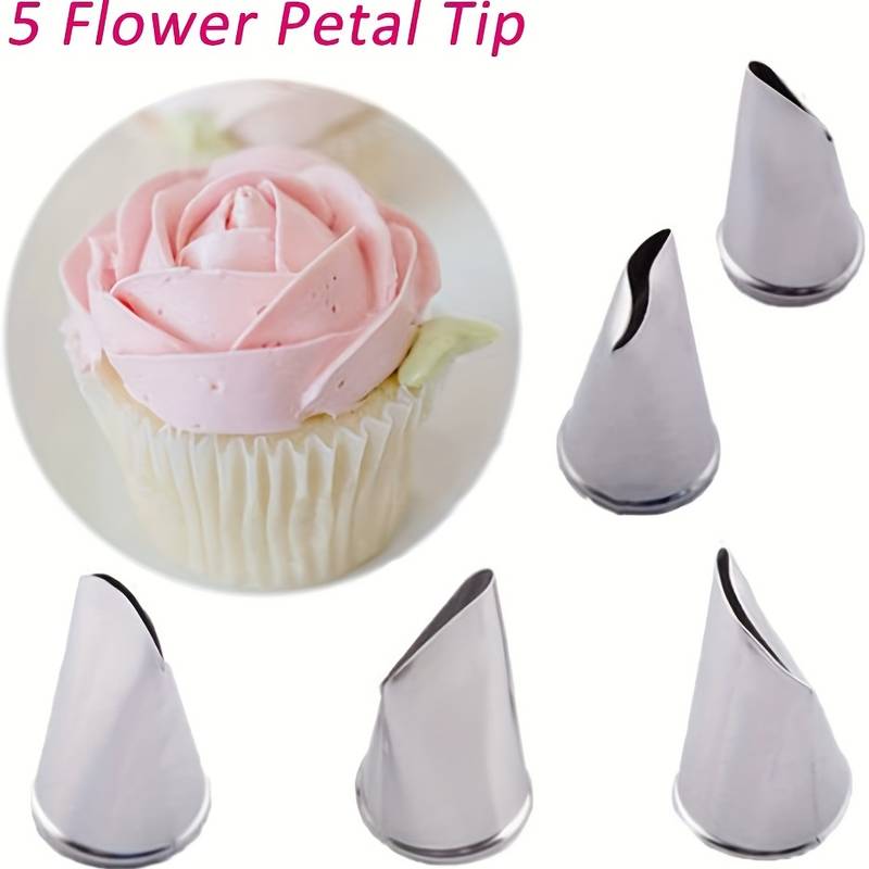 5 Poches à Douilles Réutilisables Pour Décorer Gâteaux, Biscuits Et Cupcakes - Kit Professionnel Pour Pâtisserie