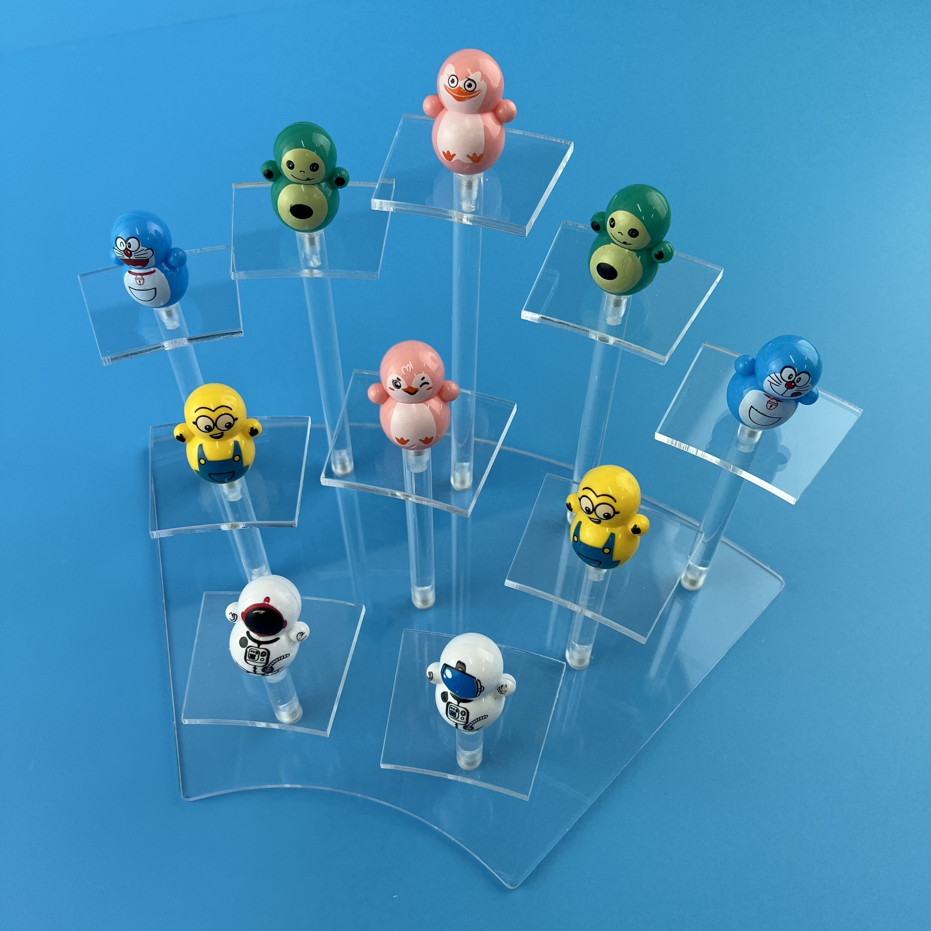 Acrylic Display Risers Clear Display Stand Steps Toy Temu
