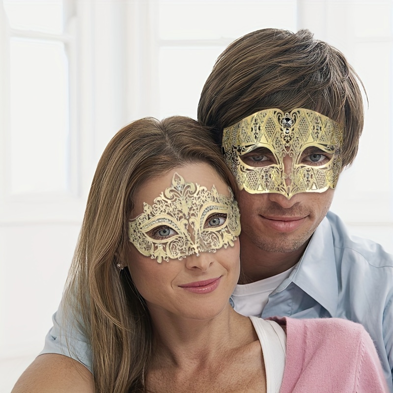 Máscara de mascarada para hombres, máscaras de Mardi Gras, máscara  veneciana para fiesta de noche, baile de graduación, accesorio de disfraces  de bar