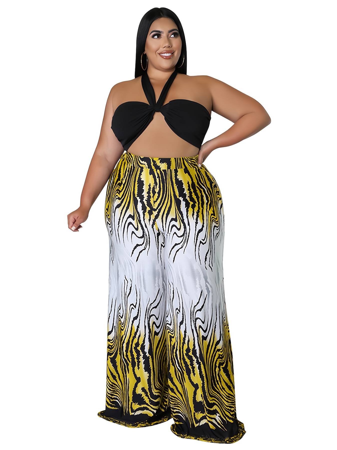 Plus Zebra Tie Knot Maxi Beach Sarong