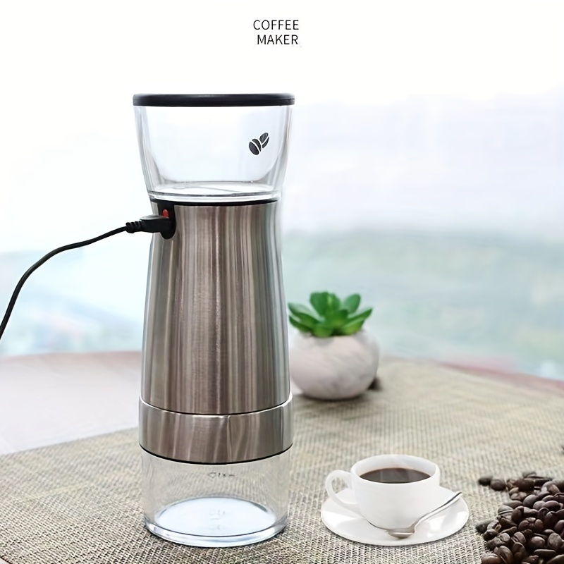 Cordless Coffee Grinder Electric, USB Rechargeable Coffee Bean Grinder with  5 Grind Settings, Portable Coffee Bean Grinder for Camping/Travel 