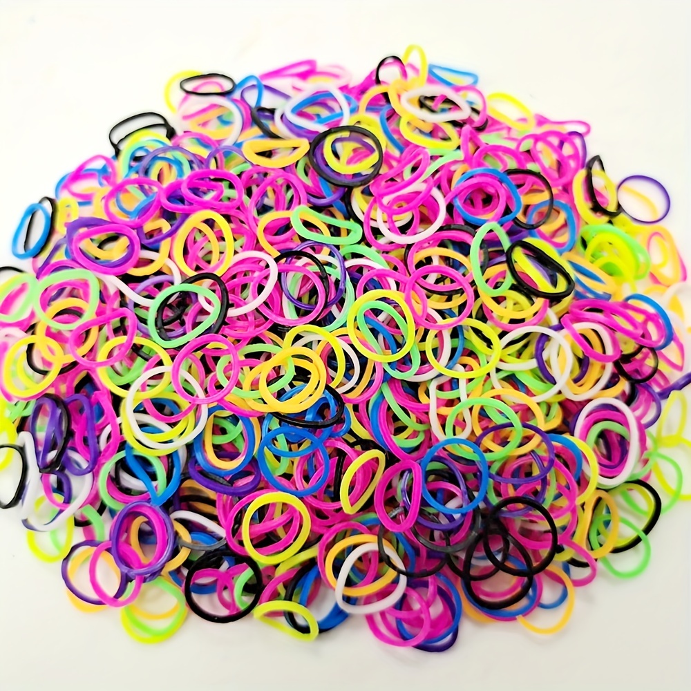 

300pcs Colorful Small Rubber Bands, Elastic Hair Ties Ponytail Holer, Hair Accessories For Women Female