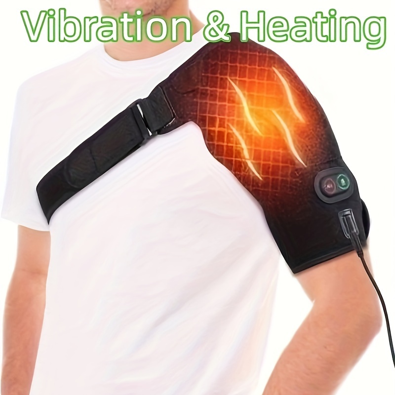 Electric Heated Shoulder Brace Heating Pad Therapy Shoulder Heat