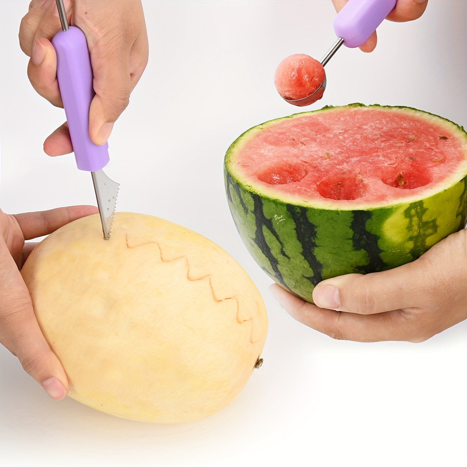 Stainless Steel Fruit Ball Digger Reusable Watermelon Spoon - Temu