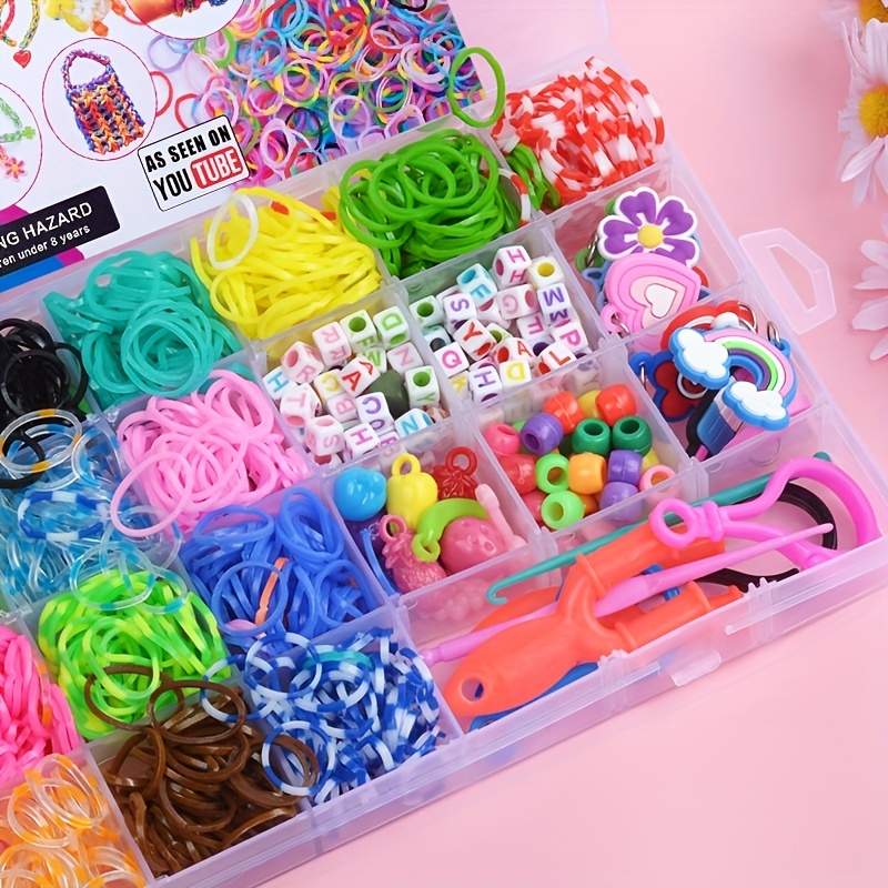 Rubber Band Bracelet Kit Loom Bracelet Making Kit For Kids - Temu