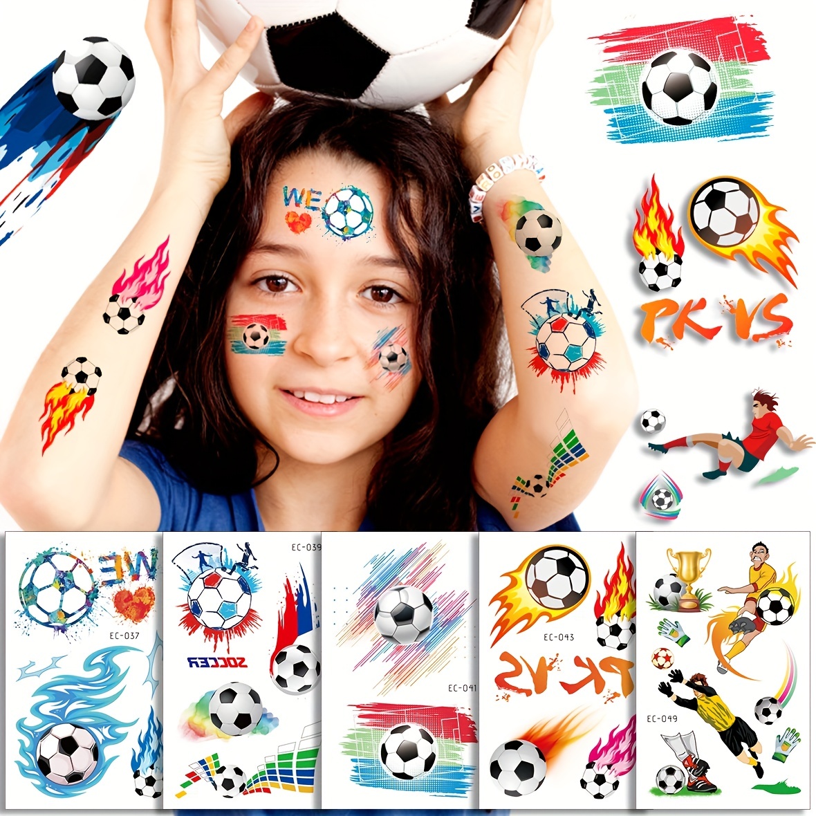 Share more than 77 football face tattoos  thtantai2