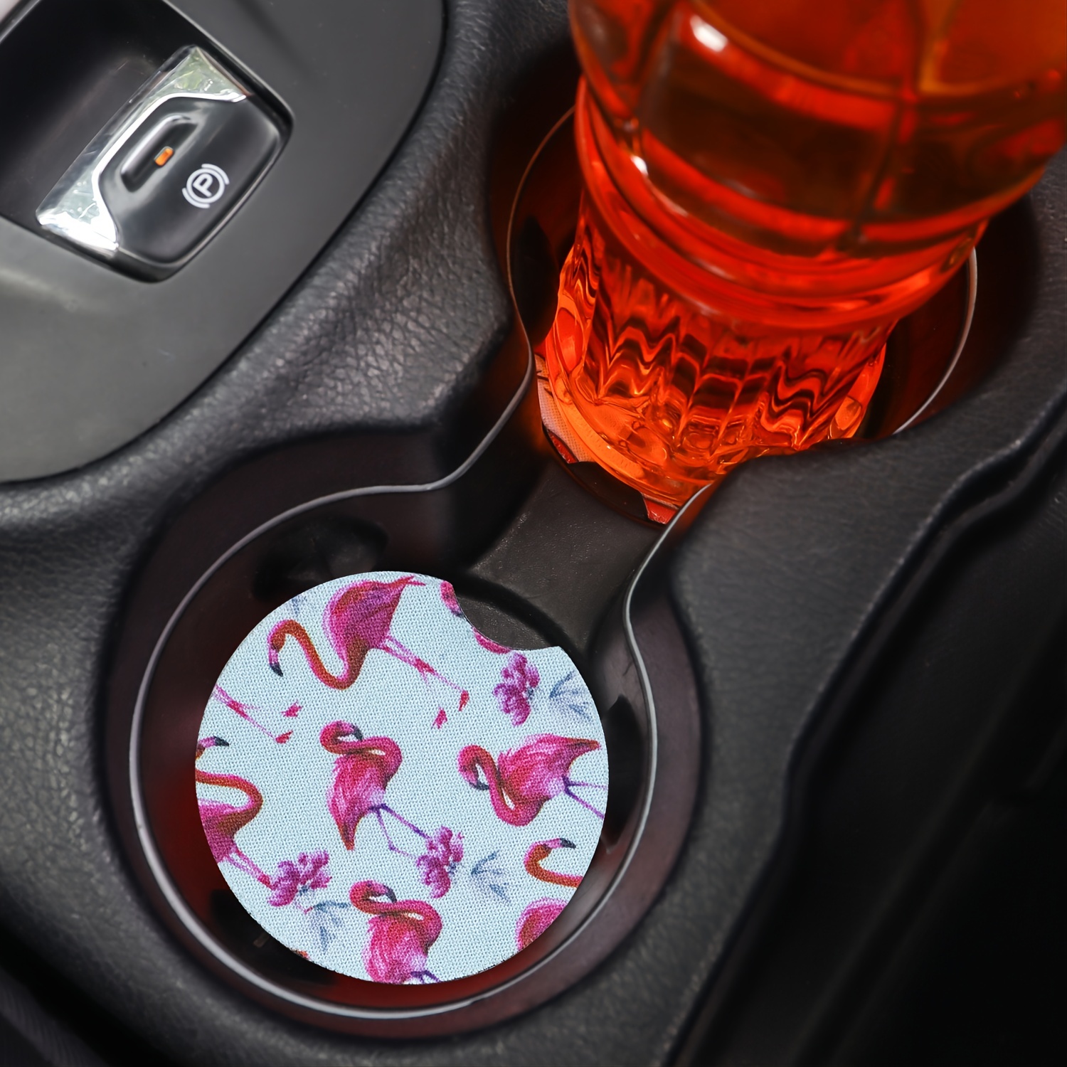 Cool Flamingo Car Cup Holder Coasters, Universal Non-slip Car Accessories,  Cute Car Accessories Gifts For Men And Women - Temu