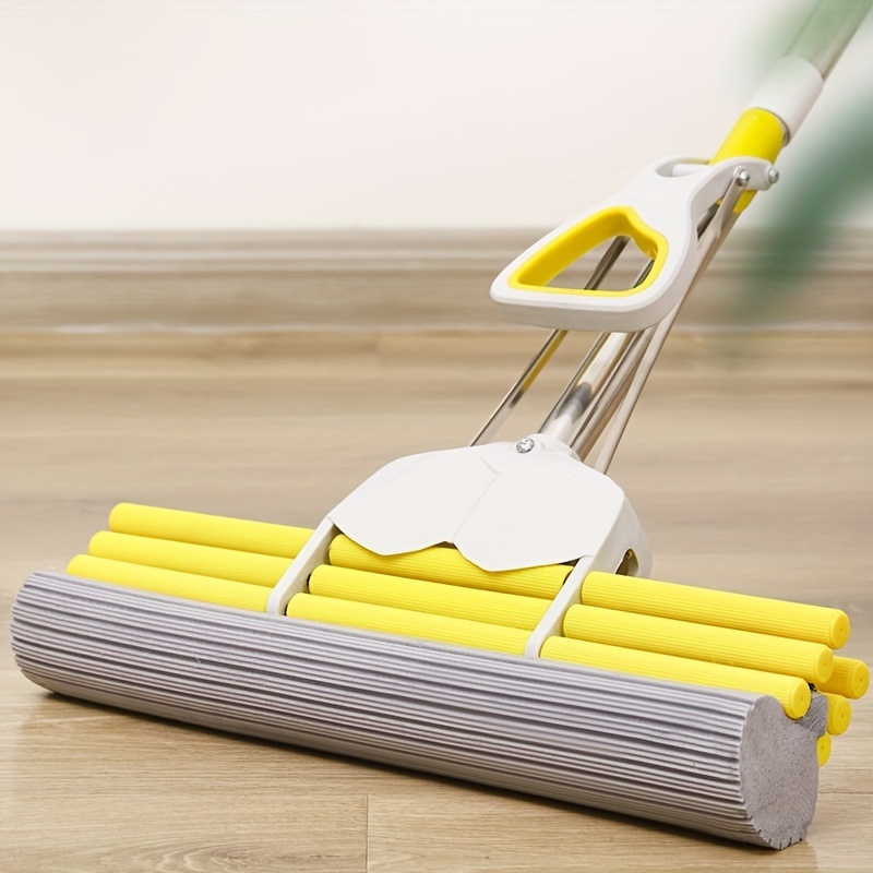 Sponge Absorbent Mop Household Sponge Mop Durable Wash free - Temu