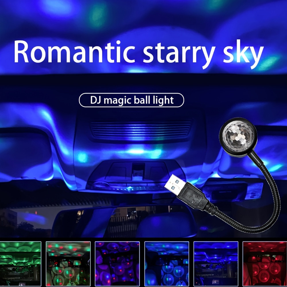 Bring Night Sky Car: Sound Activated Led Star Projector Roof - Temu