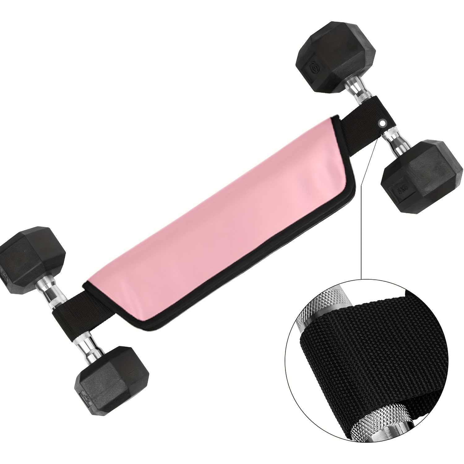 Cinturón de empuje de cadera de SEWD – Utiliza cualquier peso para hacer  estocadas, puentes de glúteos, inmersiones y entrenamientos de glúteos –