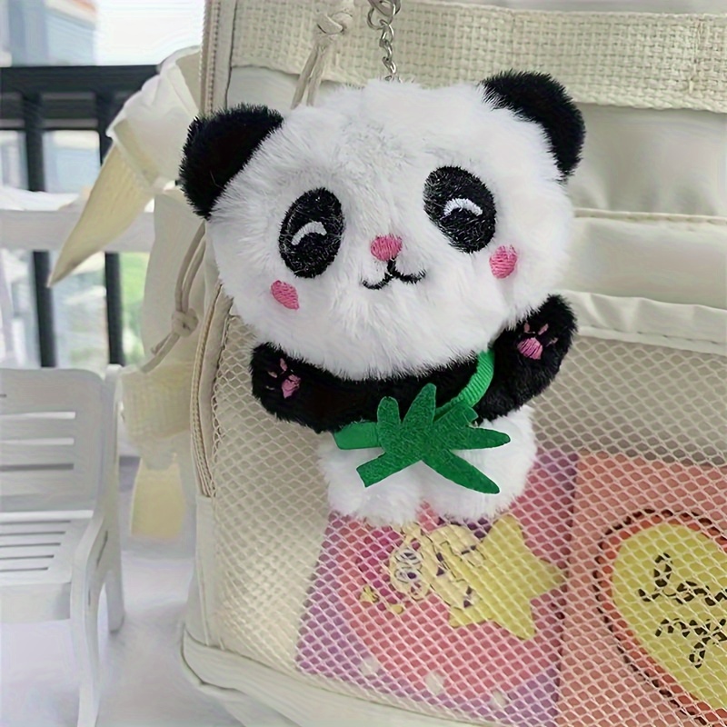 sac dos enfant, forme panda mignonne no peluche mini-sac dos pour