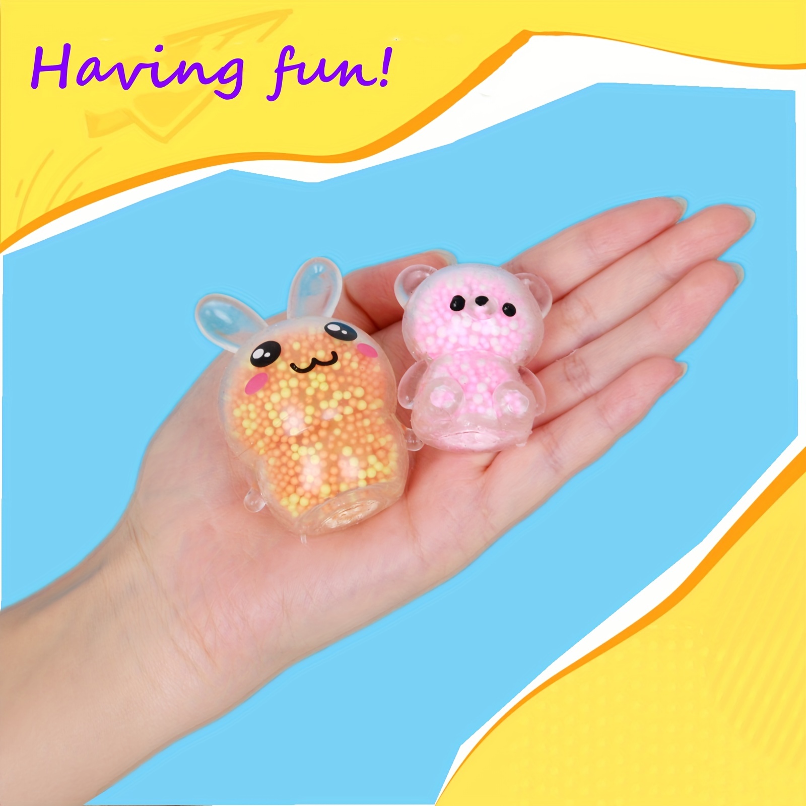 OLYCRAFT 3 Pcs 3 Style Lapin Balles Anti-Stress Lapins Carotte Squishy Ball  Rose Blanc Rising Squishy Lapins Lapin Balle Anti-Stress pour Les Faveurs  de Fête d'anniversaire Anxiété Soulagement : : Jeux et