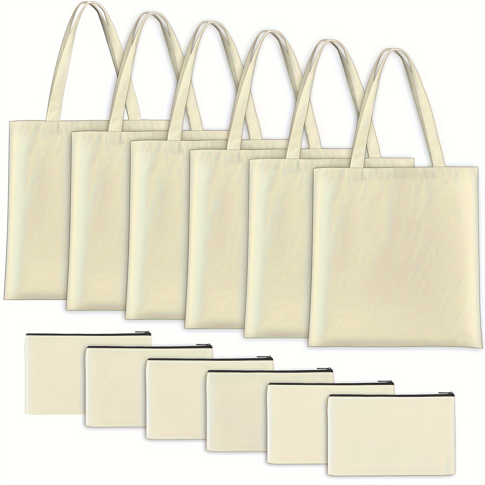 Canvas Tote Bags Reusable Grocery Bags Polyester Blank - Temu