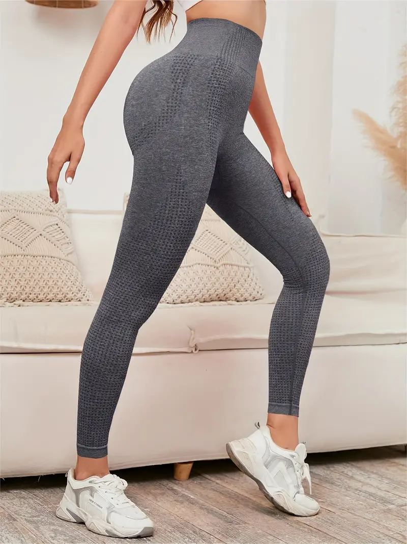 Seamless Butt Lifting Workout Leggings Women Solid Color - Temu