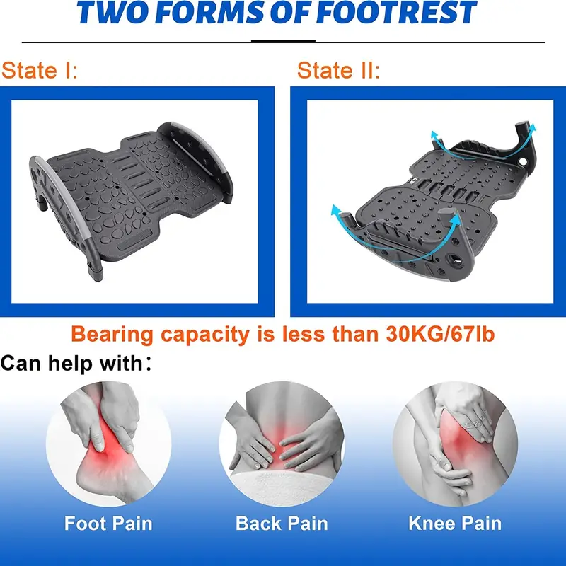 Adjustable Desk Footrest Collection Ergonomic Foot Pressure - Temu