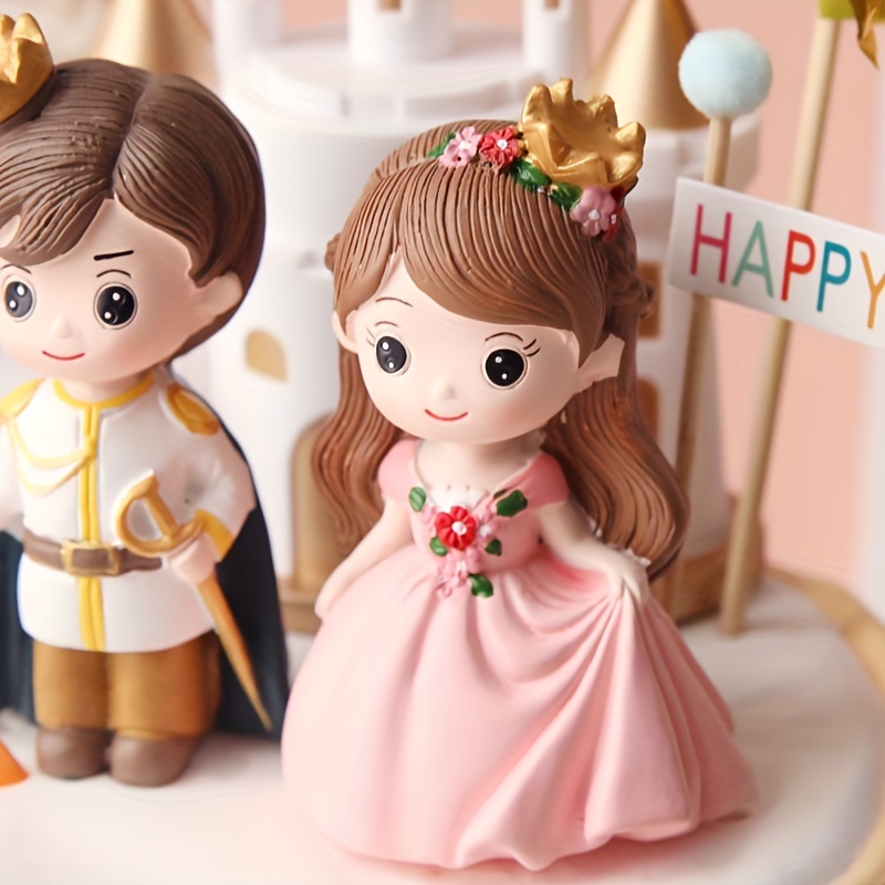 Princesa Bolo Topper para Crianças, Festa de Aniversário