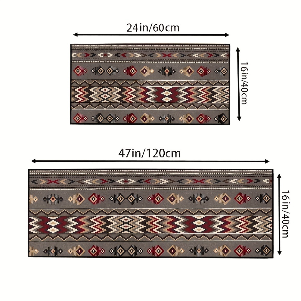 Moroccan Ethnic Floor Mat Non slip Modern Kitchen Mat Anti - Temu