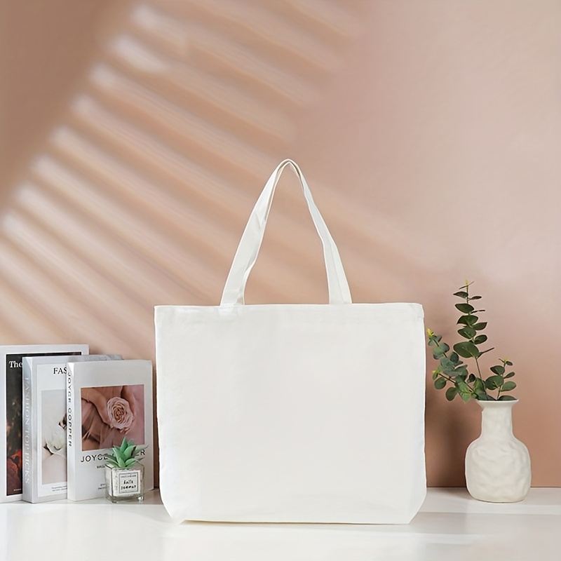 Canvas Tote Bags Blank Tote Bags Reusable Grocery Shopping - Temu