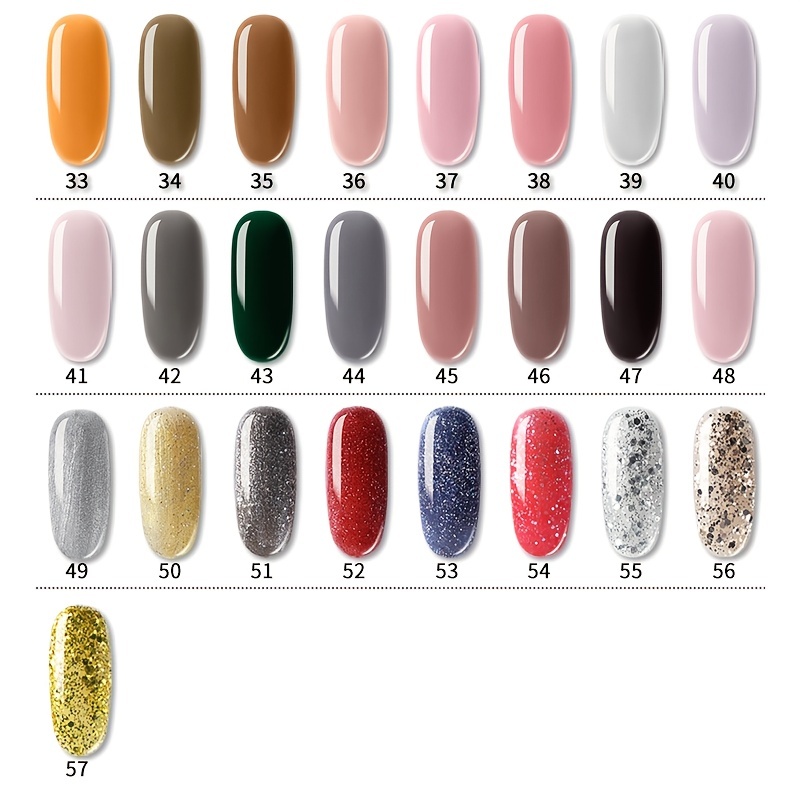 60 Colors Nail Uv Light Polish Made Of Natural - Temu