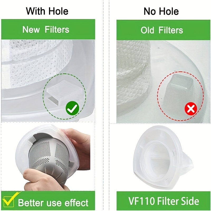 Replacement Parts Hepa Filter Compatible For Blackdecker Evf100 Bdh9600chv Hand  Vacuum Cleaner Acce