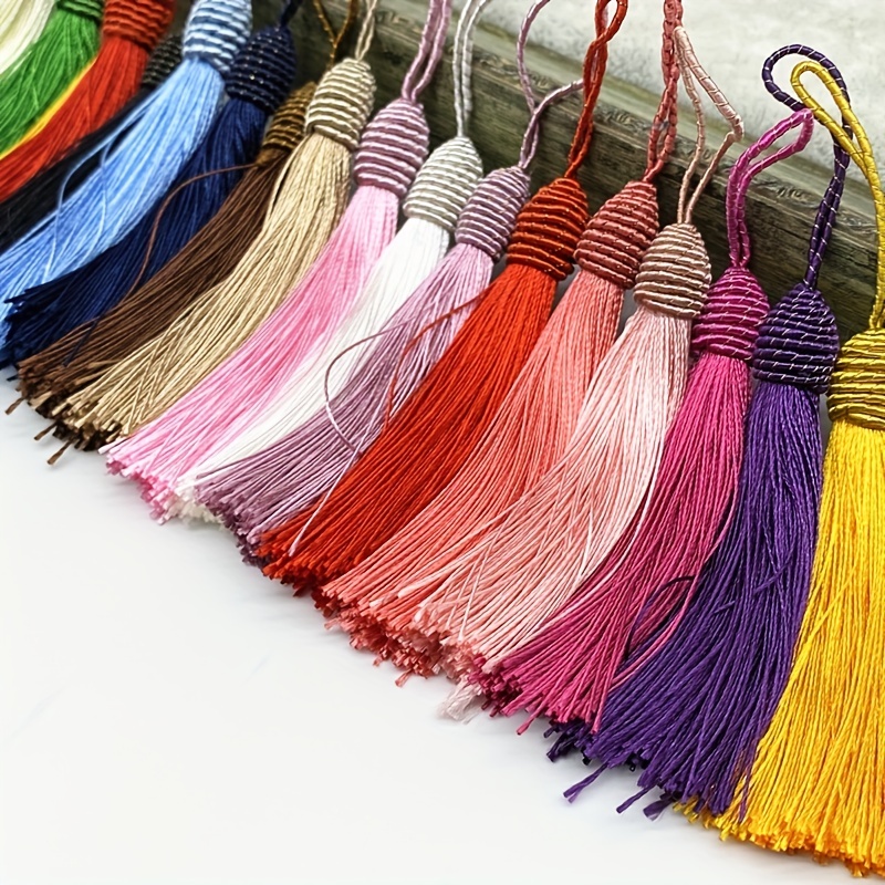 1pc Cotton Silk Tassel Fringe Brush Hanging Rope DIY Tassels