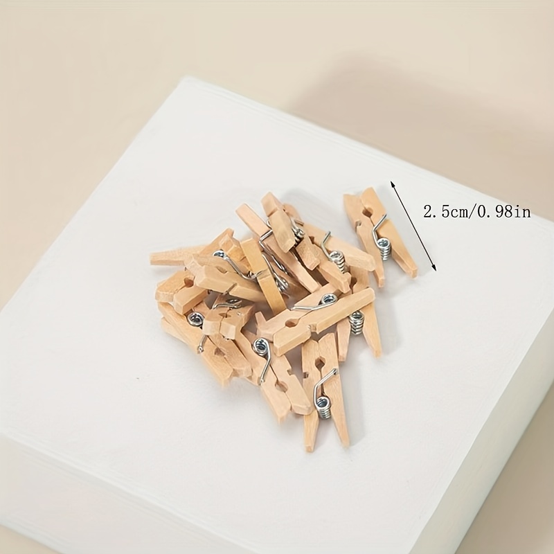 20/50 Clip In Legno, Clip Per Foto, Piccole Clip In Legno, Clip