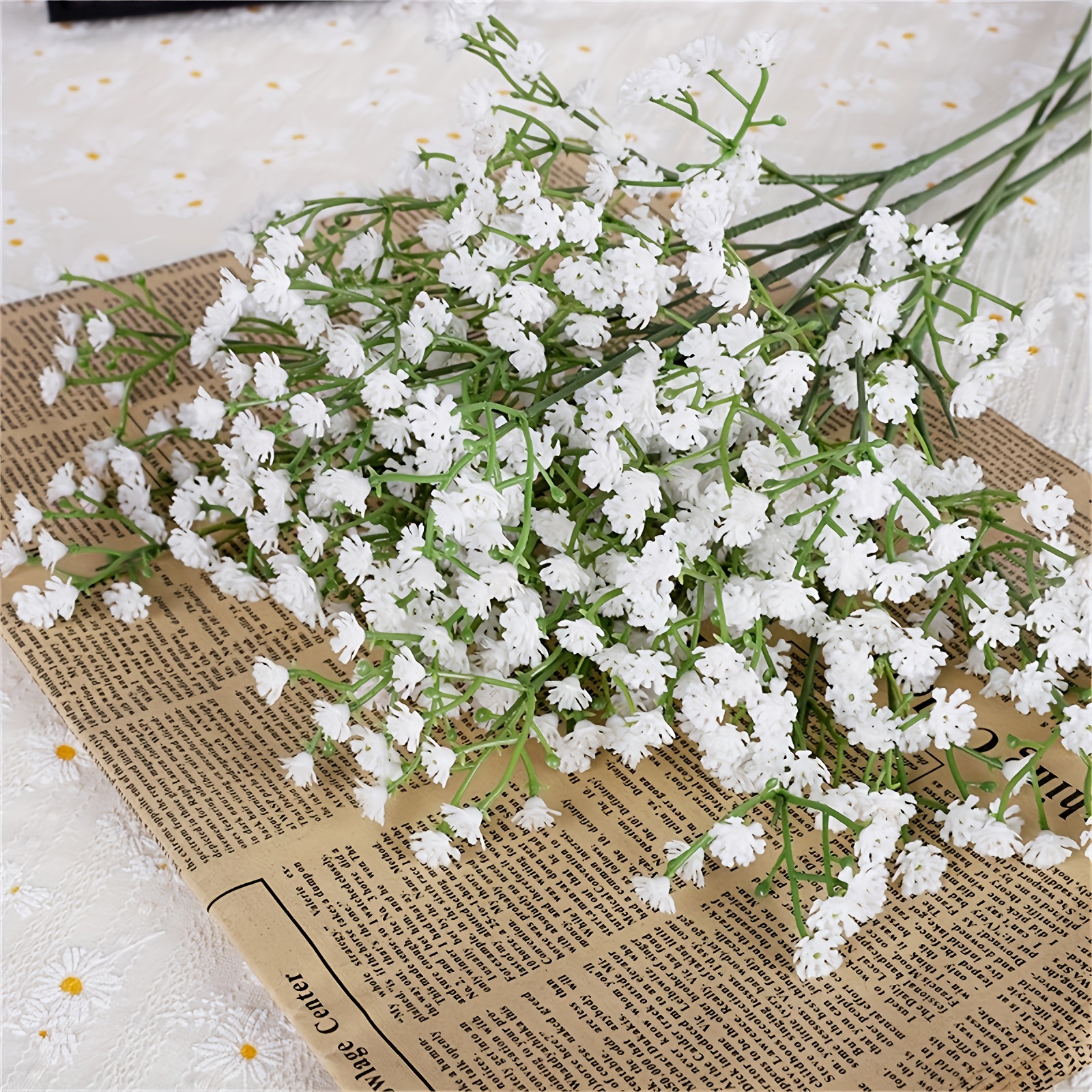 Artificial Baby Breath Flowers White Gypsophila Bouquets - Temu