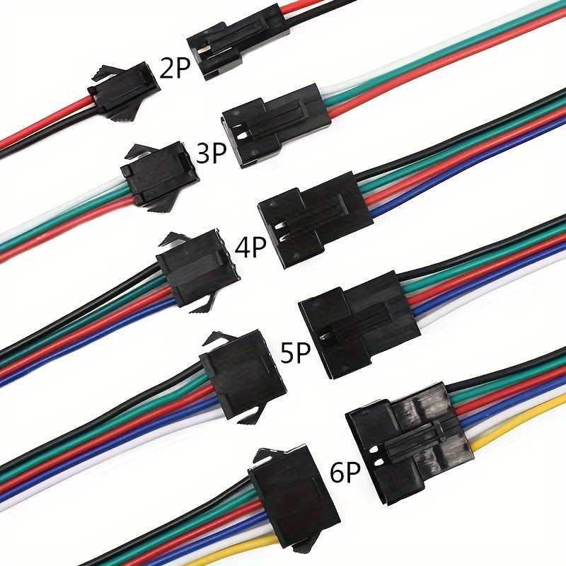 Connecteur enfichable à double fil avec boucle de verrouillage, connecteurs  de fil sans soudure, pour AWG 20-24 (2 voies