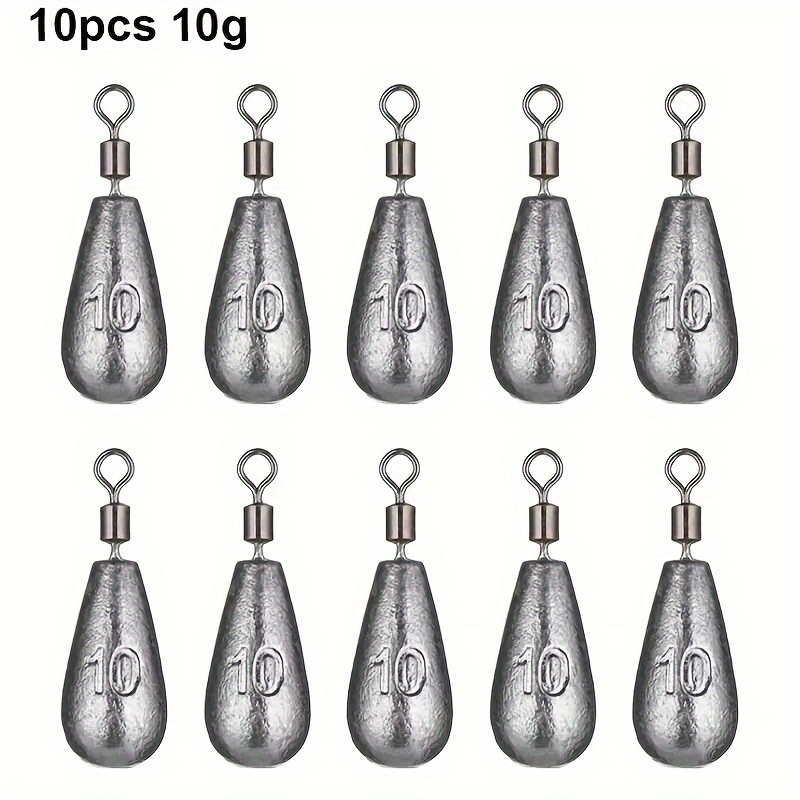 1pcs Lead Sinkers Water Droplets Lead Weights Oval Split Shot