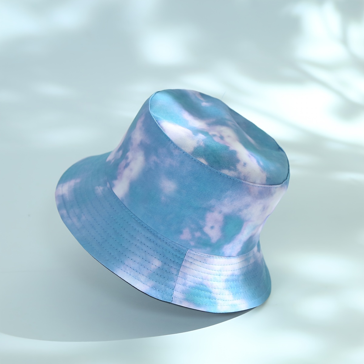 Tie Dye Print Bucket Hat Reversible Sunscreen Beach Fisherman Cap