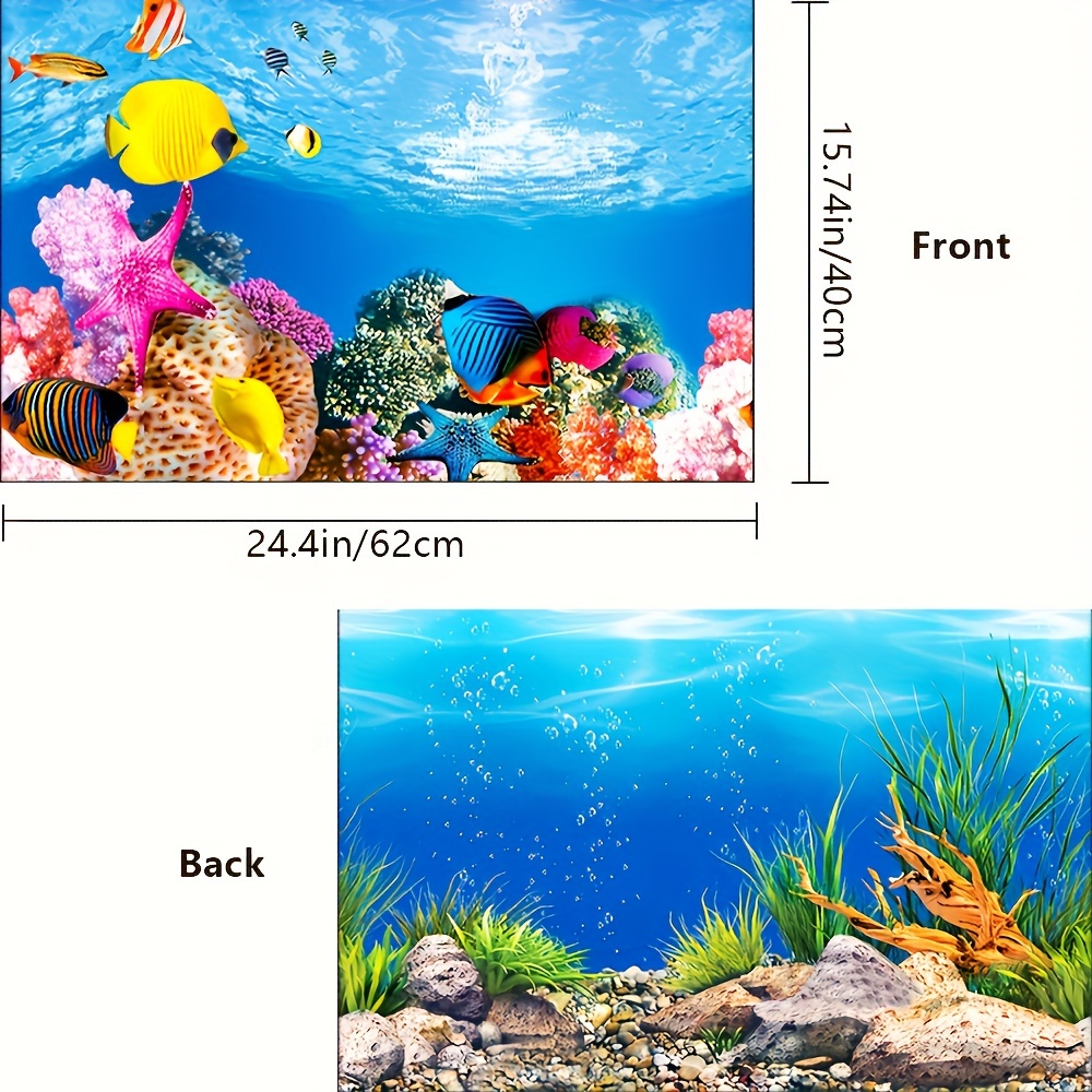 Aquarium Background Rock Fish Tank Poster Stone Wall Sticker DIY Wallpaper  For * Lizard, Turtle, Chameleon, Fish Pet Boxes