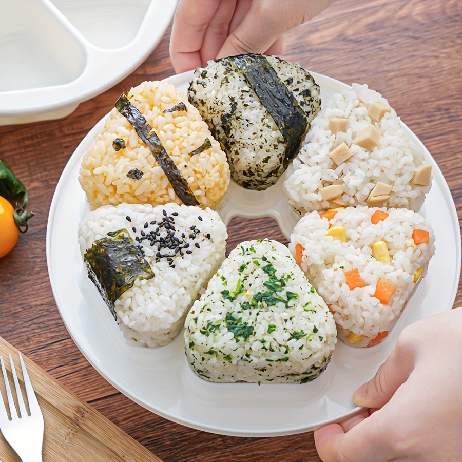 Sushi Mold Onigiri Rice Ball Food Press Triangular Sushi Maker Mold Sushi  Kit - Temu