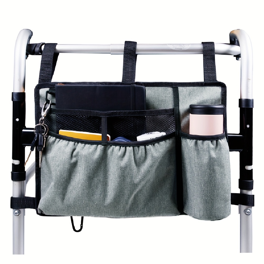 Bolsa para silla de ruedas, bolsas para silla de ruedas para el  reposabrazos y la espalda, adecuadas para bolsas de almacenamiento para  accesorios de