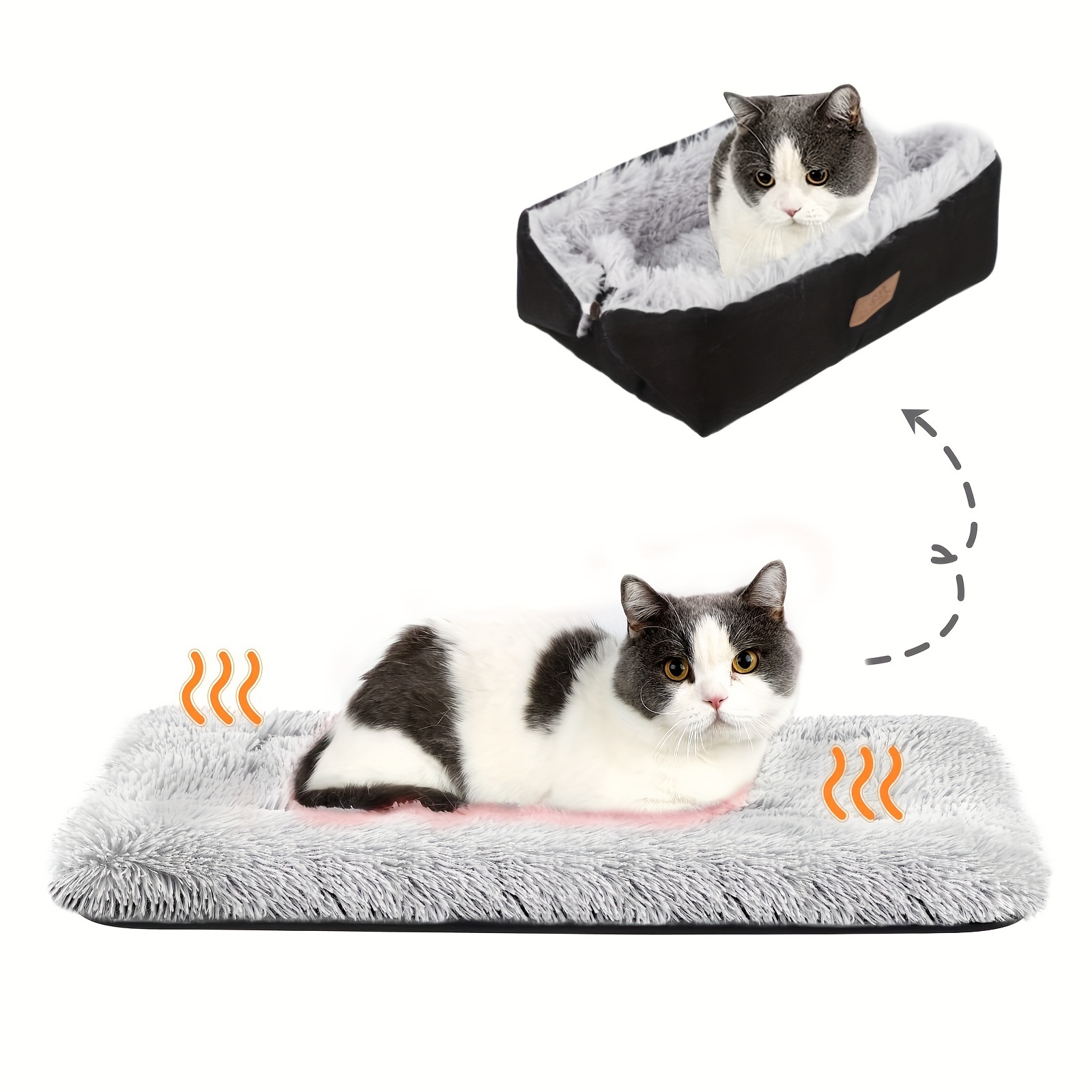 Cat Bed Small Dog Bed, Self Warming Cat Beds Self Heating Cat Dog Mat,  Extra Warm Thermal Pet Pad For Indoor Outdoor Dog - Temu