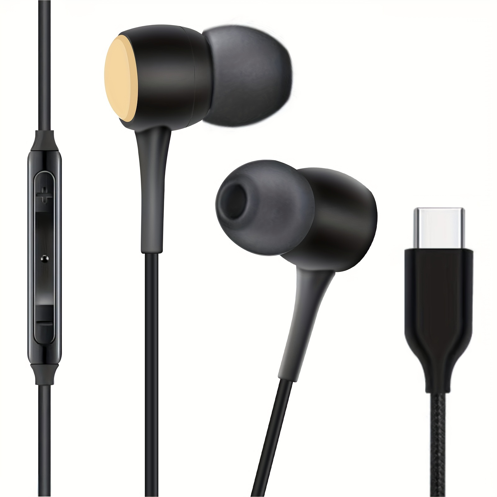 Ecouteur USB C pour Samsung S23 S22 S21 S20 A53 A54, Écouteurs Type C Intra  Auriculaires