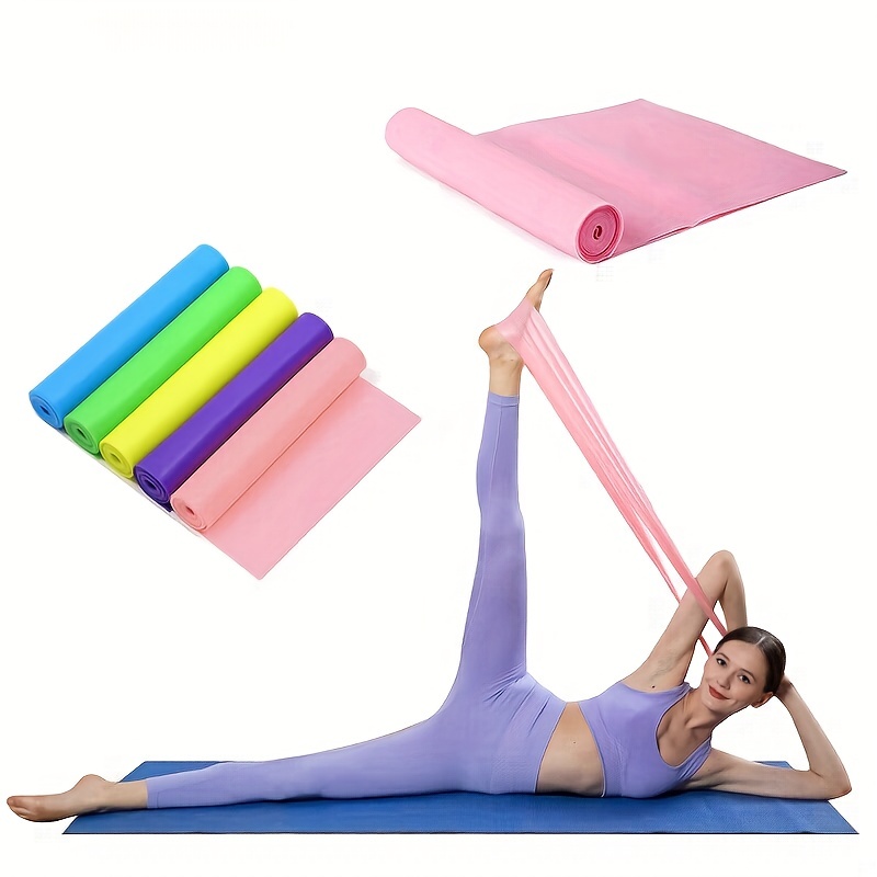 5pcs Random Color Yoga Fitness Resistance Band Gym Exercise Workout Body