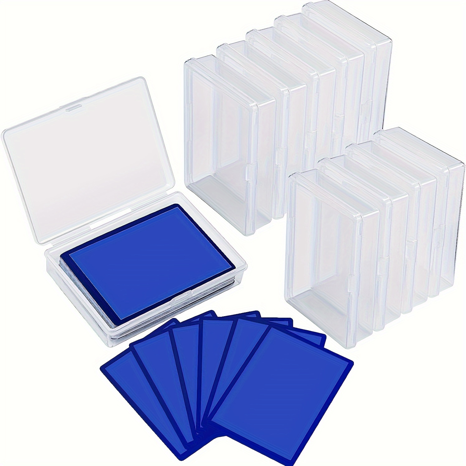 Plastic Card Box Transparent Thickened Plastic Game Card - Temu
