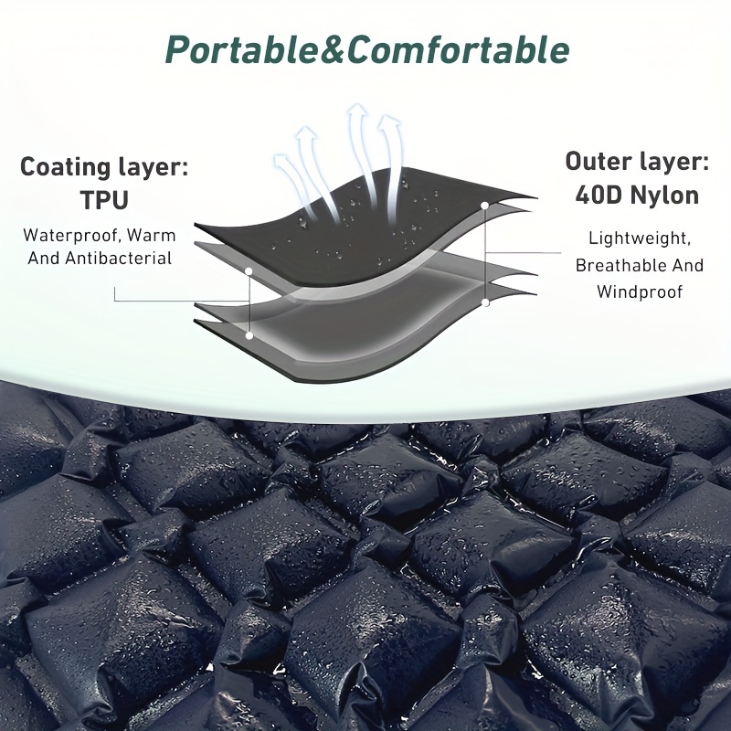 Lannvan Self-Inflating Air Mattress - Ultralight Foldable Air