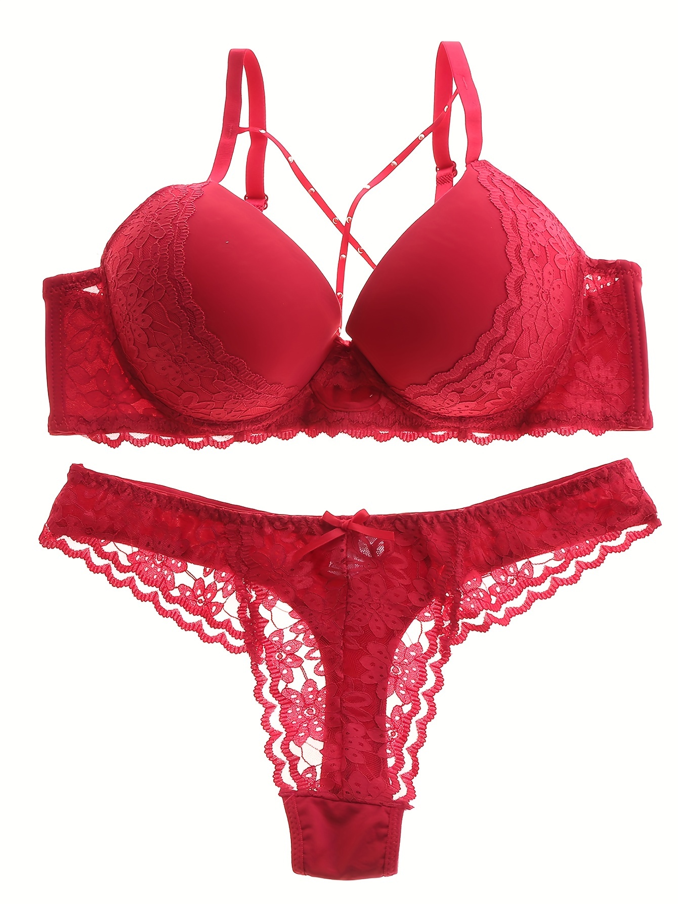 Women`s Lace Underwear of Red, Wine Color: Bra and Panties. Stock Photo -  Image of elegance, elegant: 112964836