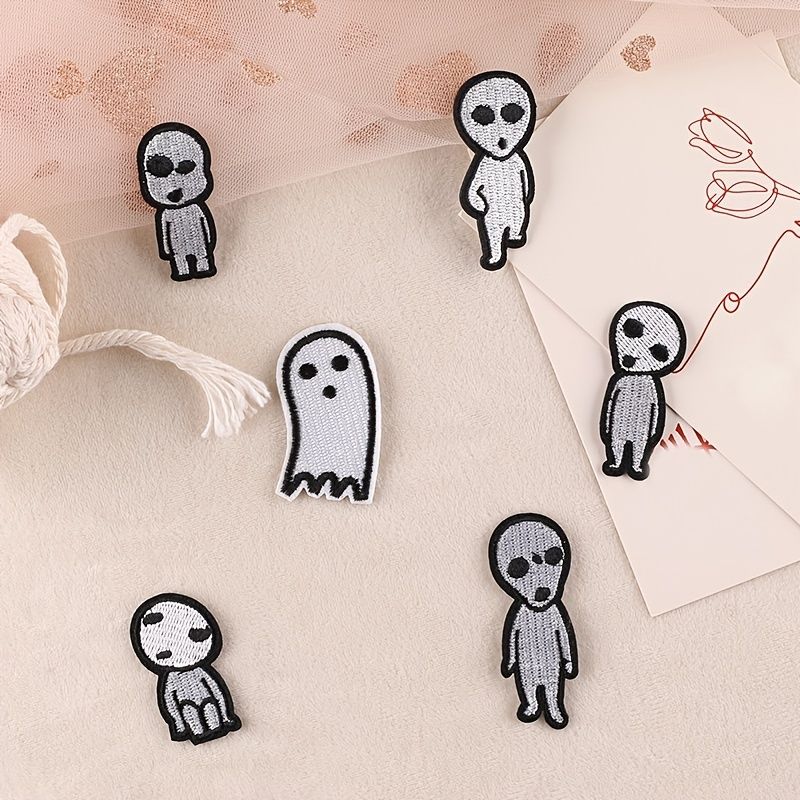 6pcs Cartoon Character Embroidery Badge Label Patches Fabric Art Decor Diy  Clothes Hat Bag Backpack Accessories - Clothing, Shoes & Jewelry - Temu