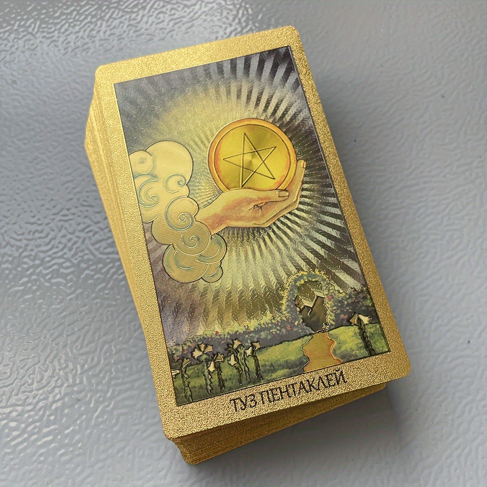 russian golden tarot deck russian book - Temu