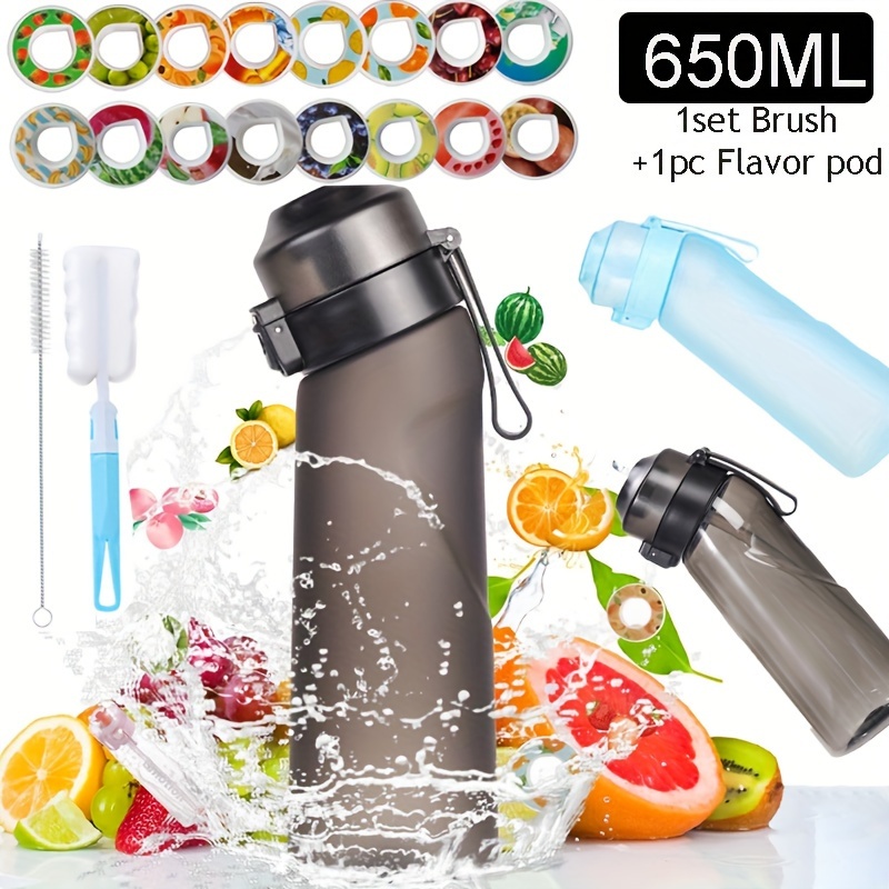 Sports Water Bottle With 3 Flavor Pods, Fruits Flavor Water Cups, 0 Sugar 0  Calorie, Portable Travel Water Bottles, For Camping, Hiking, Fitness,  Outdoor Drinkware, Birthday Gifts, Single Flavor Pods Available 