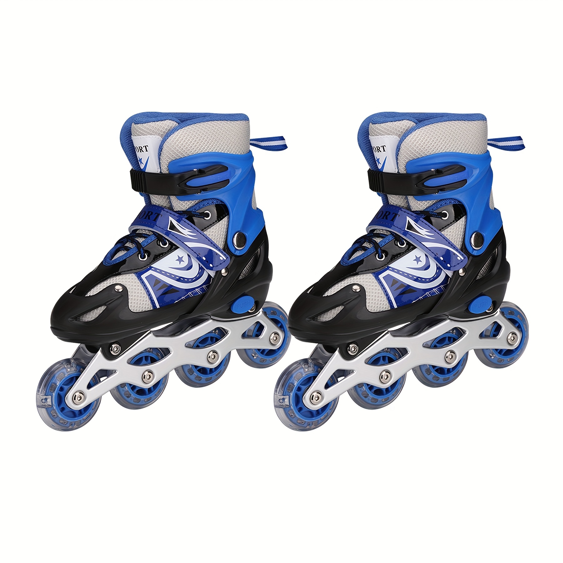 Patines en línea ajustables para niños y niñas, 2 en 1, patines de  velocidad convertibles, zapatos para niños, adolescentes (azul aguamarina,  M) M : : Deportes y Aire Libre