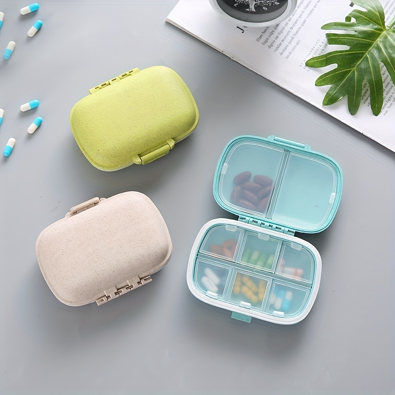 Small Pill Box 3 Pcs,Cute Travel Pill Case Portable for Pocket Purse