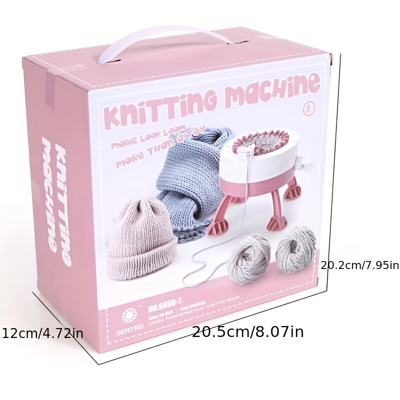 1 set de 40 agujas Máquina de tejer manual para hilos Bufanda Sombrero  Adulto Herramienta de tejer automática Ropa de tejer DIY Herramienta de  tejido