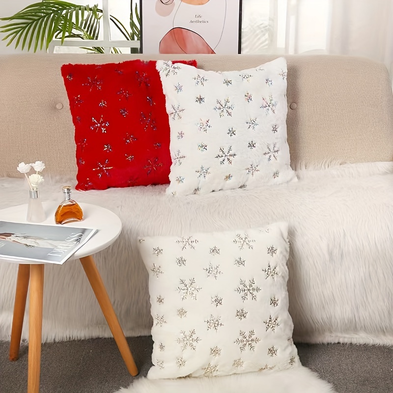 Ivory White Throw Pillow Covers For Sofa coush bedroom - Temu